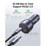 Автозарядка 2xUSB 36W (USB-C+USB-A) QC 3.0+ Косм. Сіра (CD213) UGREEN Автозарядка 2xUSB 36W (USB-C+USB-A) QC 3.0+ Косм. Сіра (CD213) UGREEN