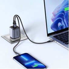 Зарядний пристрій 2xUSB 45W (2xUSB-C) Gan PD 25W+20W, CD294 Ugreen Сірий