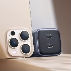 Зарядний пристрій 2xUSB 45W (2xUSB-C) Gan PD 25W+20W, CD294 Ugreen Сірий