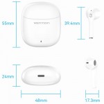 Навушники TWS Vention Elf Earbuds E02 White Навушники TWS Vention Elf Earbuds E02 White