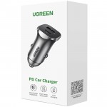Автозарядка 2xUSB 30W (USB-A + USB-C) QC 4.0 Сіра (EC305) UGREEN Автозарядка 2xUSB 30W (USB-A + USB-C) QC 4.0 Сіра (EC305) UGREEN