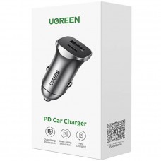 Автозарядка 2xUSB 30W (USB-A + USB-C) QC 4.0 Сіра (EC305) UGREEN Автозарядка 2xUSB 30W (USB-A + USB-C) QC 4.0 Сіра (EC305) UGREEN