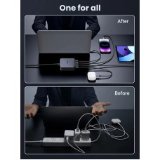 Зарядний пристрій 4xUSB 100W (3хUSB-C+USB-A) Gan Nexode чорний CD328 Ugreen Desktop Fast Charger