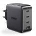 Зарядний пристрій 4xUSB 100W (3xUSB-C+USB-A) Gan Tech Fast GAN Charger чорний CD226 Ugreen