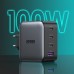 Зарядний пристрій 4xUSB 100W (3xUSB-C+USB-A) Gan Tech Fast GAN Charger чорний CD226 Ugreen