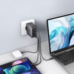 Зарядний пристрій 4xUSB 100W (3xUSB-C+USB-A) Gan Tech Fast GAN Charger чорний CD226 Ugreen