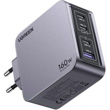 Зарядний пристрій 4xUSB 160W (3xUSB-C + USB-A) GaN + Type-C cable 100W сірий X763 Nexode Pro Ugreen Зарядний пристрій 4xUSB 160W (3xUSB-C + USB-A) GaN + Type-C cable 100W сірий X763 Nexode Pro Ugreen