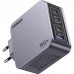 Зарядний пристрій 4xUSB 160W (3xUSB-C + USB-A) GaN + Type-C cable 100W сірий X763 Nexode Pro Ugreen
