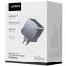 Зарядний пристрій 4xUSB 160W (3xUSB-C + USB-A) GaN + Type-C cable 100W сірий X763 Nexode Pro Ugreen