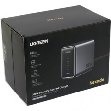 Зарядний пристрій 5xUSB 300W 5xUSB (4хUSB-C + USB-A) Nexode Desktop Fast Charger, Cable CD333 Ugreen