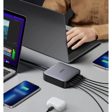 Зарядний пристрій 6xUSB 200W (4хUSB-C+2xUSB-A) Gan Desktop Fast Charger, CD271 Ugreen