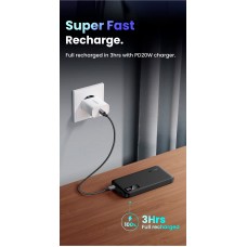 УМБ Ugreen 10000mAh 20W PD,QC3.0 USB-A+USB-C Black (PB311)