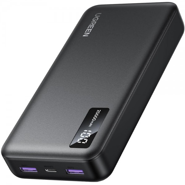 УМБ Ugreen 20000mAh 22,5W PD 2хUSB-A +2xUSB-C Black (PB312)