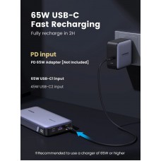УМБ Ugreen 25000mAh 145W 2xUSB C+USB A, PD3.0+QC3.0, наскрізне живлення 65Вт (PB205) УМБ Ugreen 25000mAh 145W 2xUSB C+USB A, PD3.0+QC3.0, наскрізне живлення 65Вт (PB205)