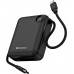 УМБ Sandberg 10000mAh 20W PD,QC3.0, USB-C In/Out, PowerThru, with built-in 2xUSB-C cables
