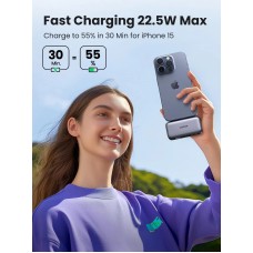 УМБ Ugreen 5000mAh 22,5W  USB-C In/Out, with build-in Type-C connector (PB503) сірий