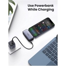 УМБ Ugreen 5000mAh 22,5W  USB-C In/Out, with build-in Type-C connector (PB503) сірий