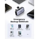 УМБ Ugreen 5000mAh 22,5W  USB-C In/Out, with build-in Type-C connector (PB503) сірий