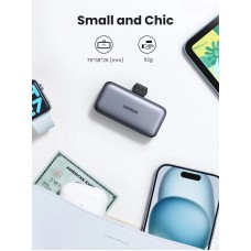 УМБ Ugreen 5000mAh 22,5W  USB-C In/Out, with build-in Type-C connector (PB503) сірий