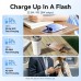 УМБ Vention 10000mAh 22,5W PD, USB-A, USB-C In/Out, Lightning In/Out, Blue