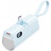 УМБ Vention 4800mAh 22,5W PD, USB-C In/Out, LED display, with built-in Lightning cable Blue