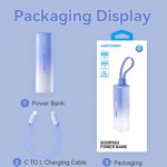 УМБ Vention 5000mAh 20W PD, USB-C In/Out, Lightning In/Out, with cable, Gradient Blue УМБ Vention 5000mAh 20W PD, USB-C In/Out, Lightning In/Out, with cable, Gradient Blue