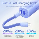 УМБ Vention 5000mAh 20W PD, USB-C In/Out, Lightning In/Out, with cable, Gradient Blue УМБ Vention 5000mAh 20W PD, USB-C In/Out, Lightning In/Out, with cable, Gradient Blue