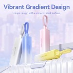 УМБ Vention 5000mAh 20W PD, USB-C In/Out, Lightning In/Out, with cable, Gradient Yellow УМБ Vention 5000mAh 20W PD, USB-C In/Out, Lightning In/Out, with cable, Gradient Yellow