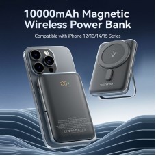 УМБ Vention Magnetic Wireless 10000mAh 20W PD USB-C In/Out, QI-15W Black