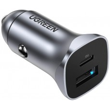 Автозарядка 2xUSB 30W (USB-C + USB-A) CD130 Ugreen Автозарядка 2xUSB 30W (USB-C + USB-A) CD130 Ugreen