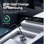 Автозарядка 2xUSB 30W (USB-C + USB-A) CD130 Ugreen