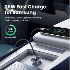 Автозарядка 2xUSB 30W (USB-C + USB-A) CD130 Ugreen Автозарядка 2xUSB 30W (USB-C + USB-A) CD130 Ugreen