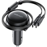 Автозарядка 3xUSB 53W (2xUSB-C+USB-A) + cable USB-C 2in1 B13 Acefast Автозарядка 3xUSB 53W (2xUSB-C+USB-A) + cable USB-C 2in1 B13 Acefast