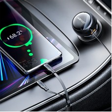 Автозарядка 3xUSB 53W (2xUSB-C+USB-A) + cable USB-C 2in1 B13 Acefast