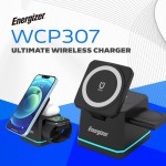 Зарядний пристрій Wireless 15W 3-in-1 Fast Charger black Energizer