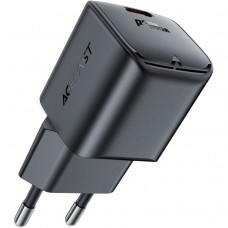 Зарядний пристрій 1xUSB-C 20W Gan A73 mini Fast Charger Black Acefast