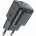 Зарядний пристрій 1xUSB-C 20W Gan A73 mini Fast Charger Black Acefast