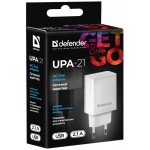 Зарядний пристрій 1xUSB 11W 2.1A UPA-21 білий Defender Зарядний пристрій 1xUSB 11W 2.1A UPA-21 білий Defender