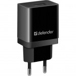 Зарядний пристрій 1xUSB 11W 2.1А EPA-10 чорний пакет Defender Зарядний пристрій 1xUSB 11W 2.1А EPA-10 чорний пакет Defender