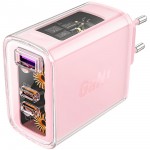 Зарядний пристрій 3xUSB 65W (2xUSB-C+USB-A) Gan A45 Fast Charger Cherry blossom Acefast Зарядний пристрій 3xUSB 65W (2xUSB-C+USB-A) Gan A45 Fast Charger Cherry blossom Acefast