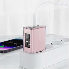 Зарядний пристрій 3xUSB 65W (2xUSB-C+USB-A) Gan A45 Fast Charger Cherry blossom Acefast