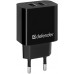 Зарядний пристрій 2xUSB 12W 2.1A UPC-21 +кабель microUSB, чорний Defender