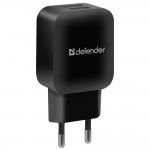 Зарядний пристрій 2xUSB 12W 2.1А EPA-13 чорний Defender Зарядний пристрій 2xUSB 12W 2.1А EPA-13 чорний Defender