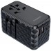 Зарядний пристрій 4xUSB 100W PD (2хUSB-C+2хUSB-A) TRAVEL Universal сharger diamond чорний Choe