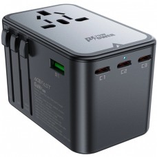 Зарядний пристрій 5xUSB 75W (3xUSB-C+2xUSB-A) Gan Z1 Travel Fast Charger Acefast