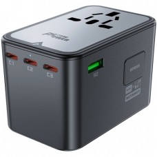 Зарядний пристрій 5xUSB 75W (3xUSB-C+2xUSB-A) Gan Z1 Travel Fast Charger Acefast