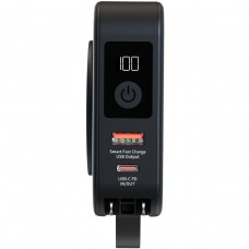 УМБ Energizer Magnetic Wireless 10000mAh 20W PD, Built-in AC Plug, QI-15W, USB-А,USB-C In/Out, USB-C