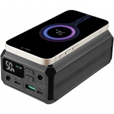 УМБ Sandberg 27000mAh Laptop DC12–24v 84W,100W PD, QC3.0, USB-A, 2xDC, 2xUSB-C, QI-10W, PowerThru