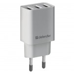 Зарядний пристрій 3xUSB 37W 3.1A білий UPA-31 Defender