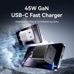 Зарядний пристрій 2xUSB-С 45W GaN чорний Vention Зарядний пристрій 2xUSB-С 45W GaN чорний Vention